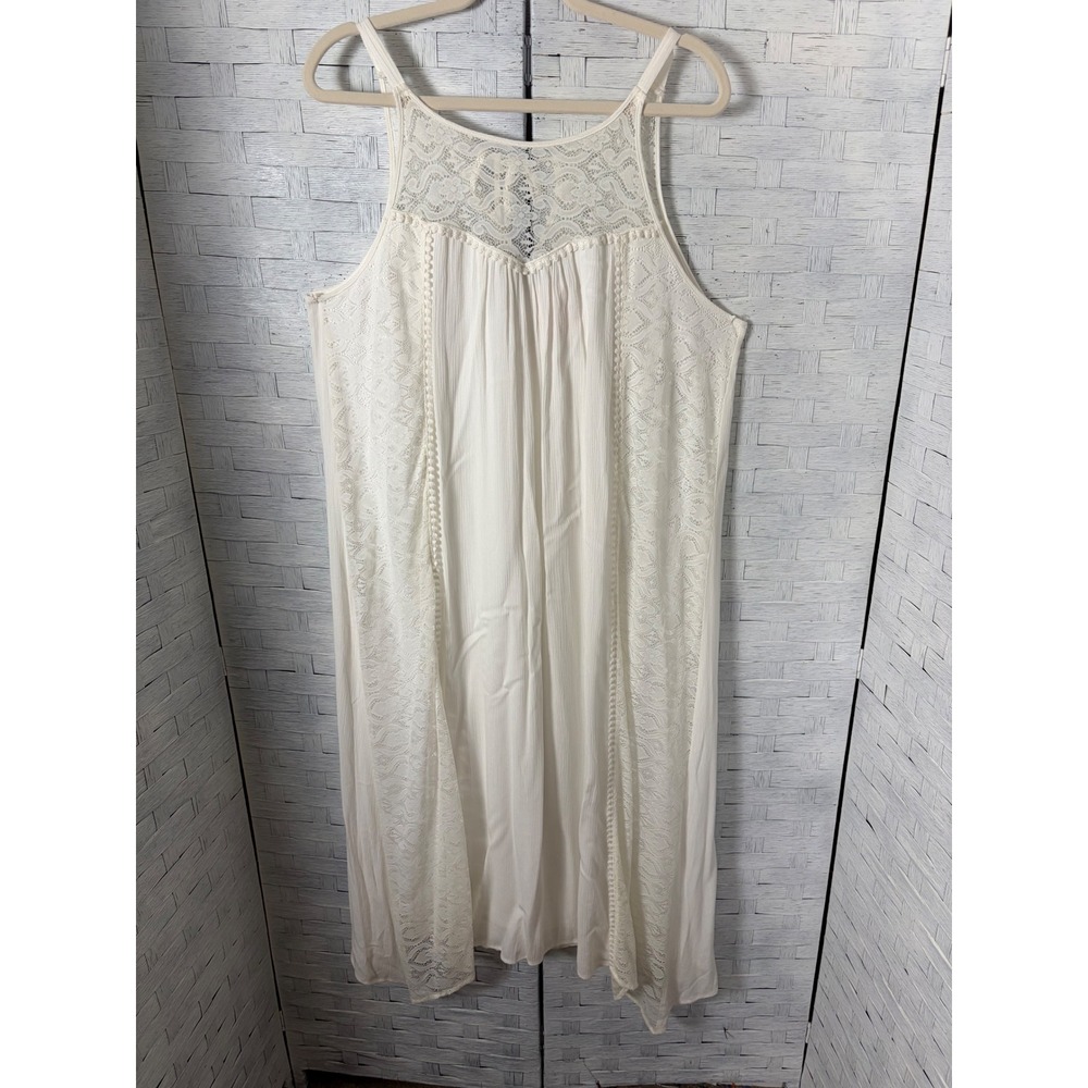 Naif Women Sun Dress Midi Lace Sleeveless Bohemian festival Plus Size